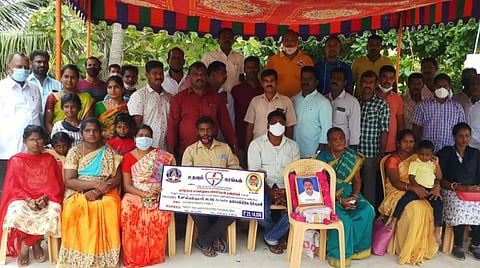 உயிரிழந்த காவலர் குடும்பத்திற்கு நிதியுதவி