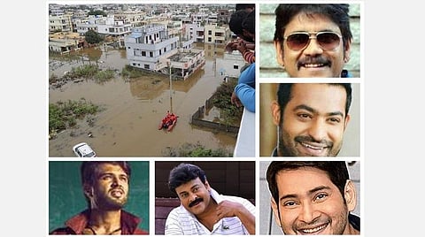 தெலங்கானா மழை வெள்ளம்: சிரஞ்சீவி, நாகார்ஜுனா உள்ளிட்ட டோலிவுட் நடிகர்கள் நிதியுதவி அறிவிப்பு