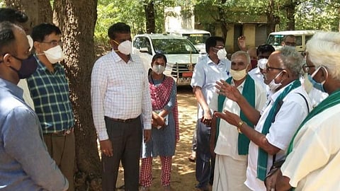 விருதுநகரில் வனப்பகுதியில் சாலை அமைப்பதாக எழுந்த புகார்: அதிகாரிகள் குழு நேரில் ஆய்வு