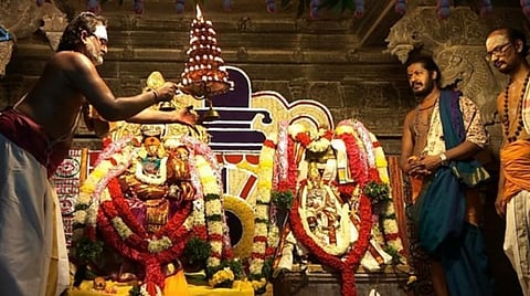 நெல்லையப்பர் கோயிலில் சுவாமி, அம்பாளுக்கு திருக்கல்யாண வைபவம்