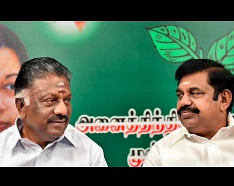 ஓ.பன்னீர்செல்வம் - எடப்பாடி பழனிசாமி: கோப்புப்படம்