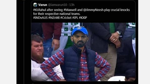 நான் பேட் செய்யும்போது ராகுலிடம் மன்னிப்பு கேட்டேன்: மேக்ஸ்வெல்
