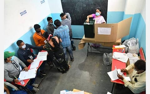 ஹைதராபாத் மாநகராட்சி தேர்தல் மிக மந்தமான வாக்குப் பதிவு