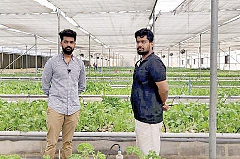 விவசாய பண்ணையில் மயங்க் குப்தா, லலித் ஜாவர்