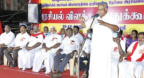 விவசாயிகள் மீது மூர்க்கத்தனமான யுத்தம்: மத்திய அரசு மீது முத்தரசன் குற்றச்சாட்டு