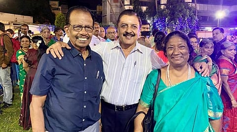 ஜெயராஜ் மற்றும் அவர் துணைவியாருடன்.