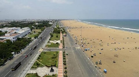 மெரினா கடற்கரை சாலையில் போக்குவரத்துக்கு தடை: முகக்கவசம், ஹெல்மெட் அணியாதவர்களுக்கு அபராதம்