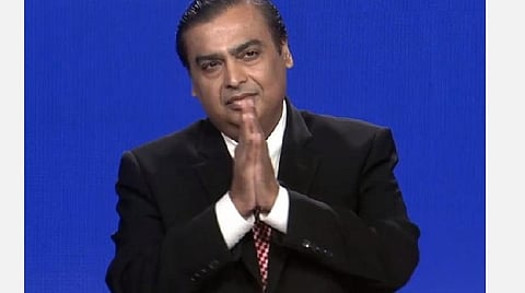 ரிலையன்ஸ் நிறுவன உரிமையாளர் முகேஷ் அம்பானி: கோப்புப் படம்.