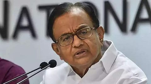 காங்கிரஸ் மூத்த தலைவர் ப.சிதம்பரம்: கோப்புப் படம்.