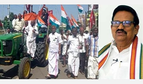 விவசாயிகளுக்கு ஆதரவாக தஞ்சையில் பேரணி நடத்திய தலைவர்கள் மீது கொலை முயற்சி வழக்கு; அரசின் பழிவாங்கும் போக்கு: கே.எஸ்.அழகிரி கண்டனம்