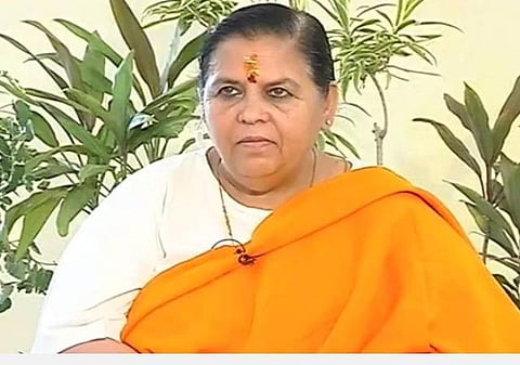 பாஜக மூத்த தலைவர் உமா பாரதி : கோப்புப்படம்