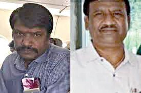 கைது செய்யப்பட்ட இடைத்தரகர் ஓம் மற்றும் மகாதேவய்யா