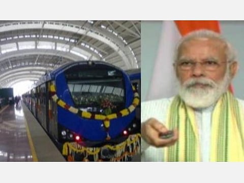 மெட்ரோ ரயில், விழுப்புரம்-திருவாரூர் மின்மயமாக்கப்பட்ட ரயில் பாதை உள்ளிட்ட ரூ.8,124 கோடிக்கான நலத் திட்டங்கள்: பிரதமர் மோடி தொடங்கி வைத்தார்