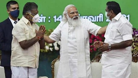 தொகுதிப் பங்கீடு பேச்சுவார்த்தை: முதல்வர், துணை முதல்வருடன் பாஜக தமிழக பொறுப்பாளர்கள் சந்திப்பு