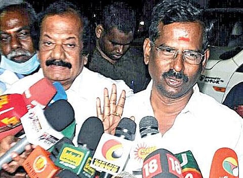 அதிமுக உடனான தொகுதி பங்கீடு பேச்சுவார்த்தை குறித்து செய்தியாளர்களிடம் பேசிய தேமுதிக நிர்வாகி பார்த்தசாரதி.