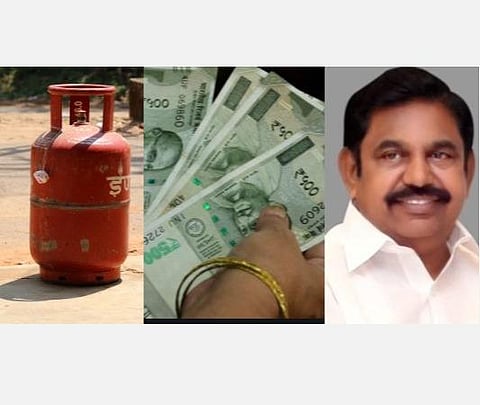 குடும்பத் தலைவிகளுக்கு மாதம் ரூ.1500; குடும்பத்துக்கு ஆண்டுக்கு 6 சிலிண்டர் இலவசம்: முதல்வர் பழனிசாமி அறிவிப்பு