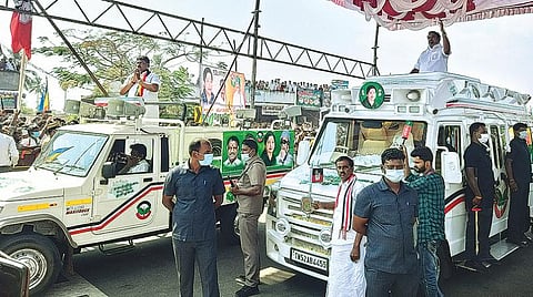 கலசப்பாக்கம் அதிமுக வேட்பாளர் பன்னீர்செல்வத்தை ஆதரித்து வாக்கு சேகரித்த தமிழக முதல்வர் பழனிசாமி.