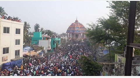 உலகப் புகழ்பெற்ற திருவாரூர் தியாகராஜர் கோயில் ஆழித் தேரோட்டம்: 30 ஆண்டுகளுக்குப் பிறகு தொடங்கியது
