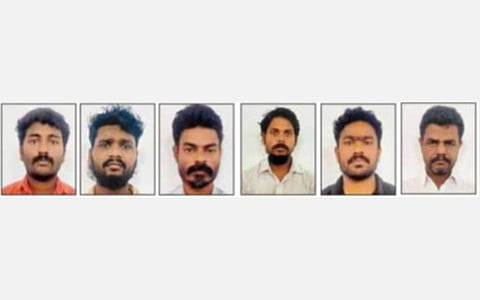 காளையார்கோவில் அருகே ராணுவ வீரரின் தாய், மனைவி கொலையில் கைதான 6 பேர்.