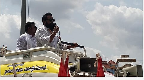 சிவகங்கை தொகுதி சமத்துவ மக்கள் கட்சி வேட்பாளர் ஜோசப்பை ஆதரித்து அக்கட்சித் தலைவர் சரத்குமார் பேசினார்.