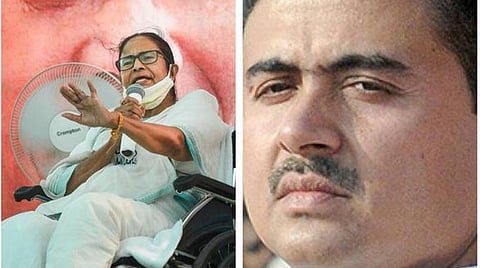மம்தா பானர்ஜி- சுவேந்து அதிகாரி : கோப்புப் படம்