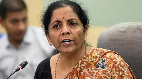 மத்திய நிதி அமைச்சர் நிர்மலா சீதாராமன் : கோப்புப்படம்