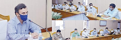 தமிழகத்தில் கரோனா பரவல் தடுப்பு நடவடிக்கை குறித்த ஆலோசனைக் கூட்டம் தலைமைச் செயலர் ராஜீவ் ரஞ்சன் தலைமையில் நேற்று நடந்தது. இதில் அரசுத் துறை செயலர்கள், டிஜிபி திரிபாதி உள்ளிட்டோர் பங்கேற்றனர்.
