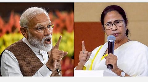 பிரதமர் மோடி, மே.வங்க முதல்வர் மம்தா பானர்ஜி : கோப்புப்படம்