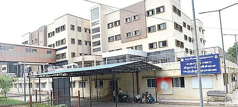 கரோனா சிகிச்சை பிரிவு செயல்படும் மதுரை அரசு சூப்பர் ஸ்பெஷாலிட்டி மருத்துவமனை.