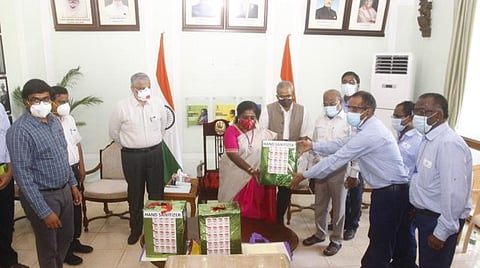 ஆளுநர் மாளிகையில் நடைபெற்ற நிகழ்ச்சியில் ஆளுநர் தமிழிசை சவுந்தரராஜன்.