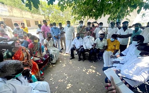 வழக்கறிஞர்கள் சமூக நீதிப்பேரவை தலைவர் கே.பாலு தலைமையில் கள ஆய்வு மேற்கொள்ளப்பட்டது.