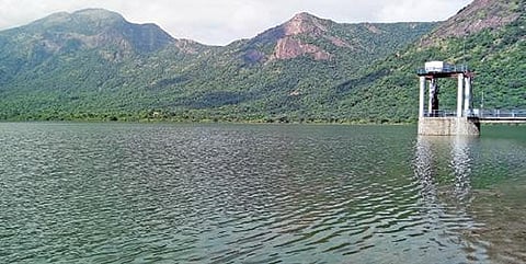 மேற்குத் தொடர்ச்சி மலையில் தொடர்ந்து பெய்து வரும் மழையால் நிரம்பி வரும்பிளவக்கல் அணை.