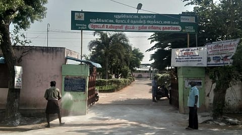 புதுக்கோட்டை போஸ் நகரில் உள்ள எரிவாயு தகன மேடை.