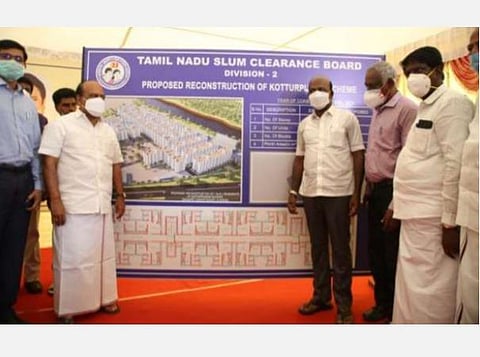 கோட்டூர்புரம் குடியிருப்பை இடித்து மறுகட்டுமானம்; குடியிருப்போரிடம் கருத்துக் கேட்புக்கூட்டம்: அமைச்சர்கள் பங்கேற்பு