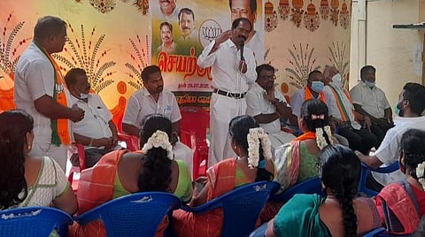 மேகதாதுவில் கர்நாடக அரசு அணை கட்ட தடைவிதிக்க மத்திய அரசை வலியுறுத்துவோம்: பாஜக மாநிலத் தலைவர் உறுதி