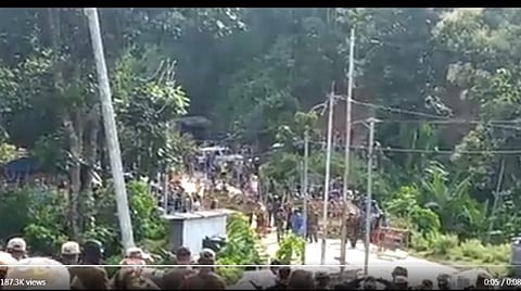 அசாம், மிசோரம் எல்லையில் நடந்த மோதல்: படம் உதவி ட்விட்டர்