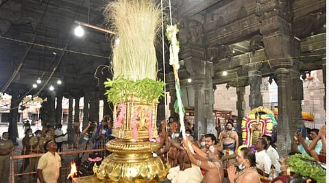 அண்ணாமலையார் கோயிலில் ஆடிப்பூர விழா கொடியேற்றம்