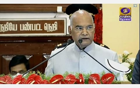 தமிழில் பேசிய குடியரசுத் தலைவர்