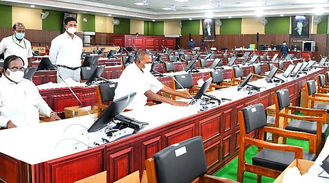 கலைவாணர் அரங்கில் சபாநாயகர் ஆய்வு.