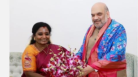 புதுச்சேரி, தெலங்கானா வளர்ச்சிக்கு மத்திய அரசு உறுதுணை: ஆளுநர் தமிழிசையிடம் அமித் ஷா உறுதி