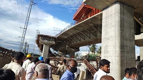 உயிரிழந்த தொழிலாளி குடும்பத்துக்கு ரூ.5 லட்சம் நிவாரணம்; மதுரை பால விபத்தில் நிபுணர் குழு அறிக்கை பெற்று நடவடிக்கை: பொதுப்பணி மற்றும் நெடுஞ்சாலைத் துறை அமைச்சர் எ.வ.வேலு அறிவிப்பு