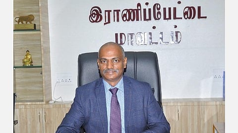 ராணிப்பேட்டை ஆட்சியர் பாஸ்கரபாண்டியன்
