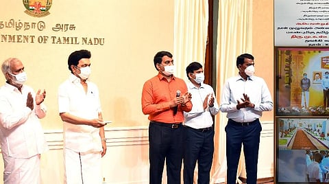 அன்னதான திட்டத்தைத் தொடங்கி வைத்த முதல்வர் ஸ்டாலின்.