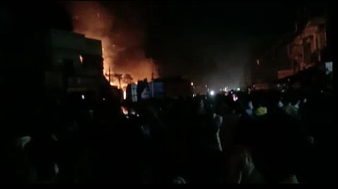 தீ விபத்து ஏற்பட்ட இடம்