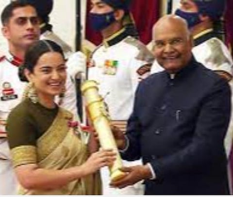 கங்கனா ரணாவத்துக்கு வழங்கிய பத்ம விருதை திரும்பப் பெற வேண்டும்: காங்கிரஸ் வலியுறுத்தல்