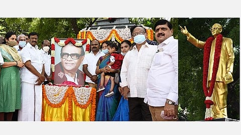 உவமைக் கவிஞர் சுரதாவின் 101-வது பிறந்த நாள் விழா: அரசு சார்பில் அமைச்சர்கள் மரியாதை