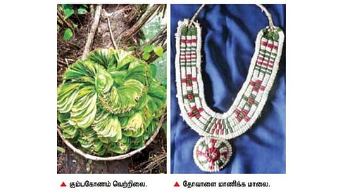 கும்பகோணம் வெற்றிலை, தோவாளை மாணிக்க மாலை ஆகியவற்றுக்கு புவிசார் குறியீடு அங்கீகாரம் கோரி விண்ணப்பம்