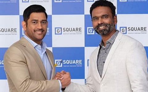 ஜி ஸ்கொயர் நிறுவன தூதராக செயல்பட கிரிக்கெட் வீரர் தோனி ஒப்பந்தம்