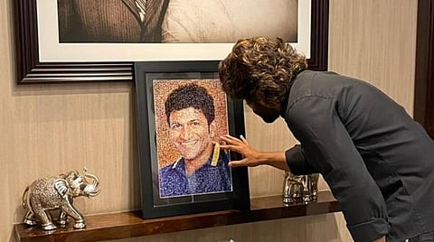 புனித் ராஜ்குமார் குடும்பத்துக்கு அல்லு அர்ஜுன் நேரில் ஆறுதல்