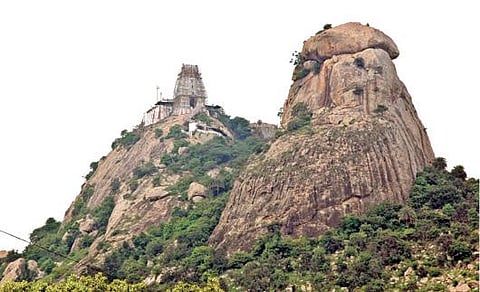 சோளிங்கர் பெரியமலை யோக நரசிம்மர் கோயில். (கோப்புப்படம்)